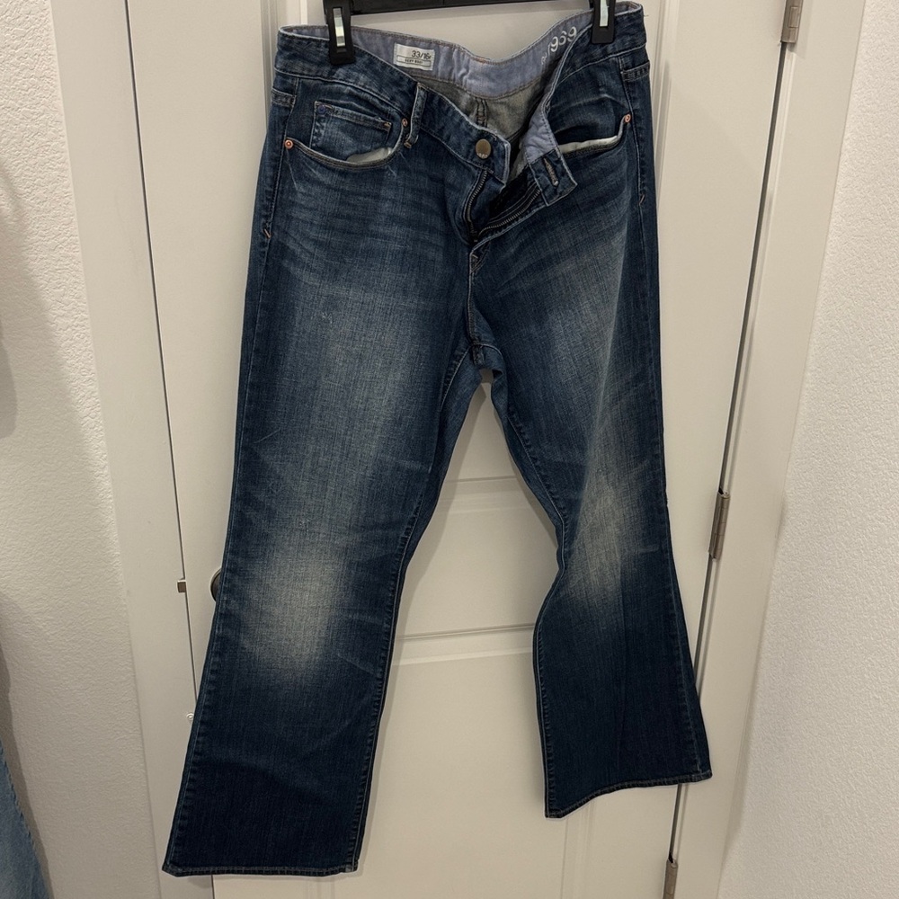 Women's Dark Blue Boyfriend Jeans